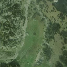 Vue satellite de Bergerie des Chaumailloux (cabane de la SMA) à Chichilianne