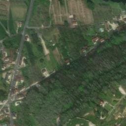 Vue satellite de Aire d'Etape et de Services de la Plage à Saint-Cybranet