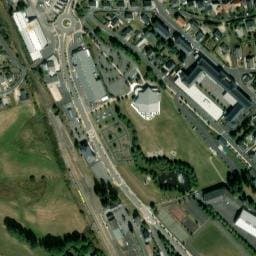 Vue satellite de Aire de camping-car à Les Bessons à Les Bessons