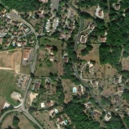Vue satellite de Aire communale de Domme à Saint-Cybranet