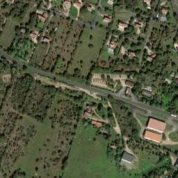 Vue satellite de Aire Rignac, route de Rocamadour à Couzou