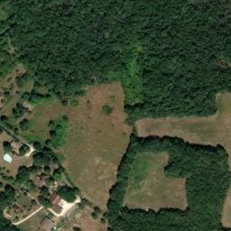 Vue satellite de Les Cabanes Perchées et Spa de la Ferme de Sirguet à Monsac