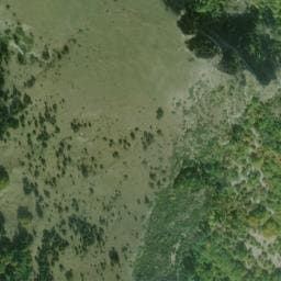 Vue satellite de Cabane de l'Aigle à Le Percy