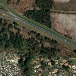 Vue satellite de Camping La Canadienne à Lège-Cap-Ferret