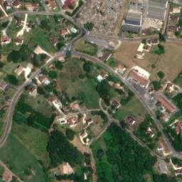 Vue satellite de Aire de camping-car à Monplaisant à Monplaisant