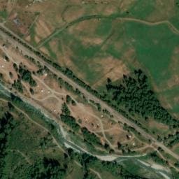 Vue satellite de Camping Municipal du Chardonnet Ou La Monta à Molines-en-Queyras