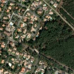 Vue satellite de Les Ecureuils à Lège-Cap-Ferret