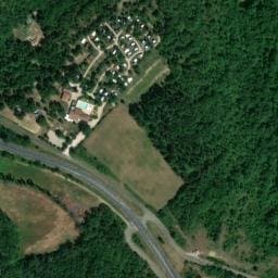 Vue satellite de Camping Bellevue à Reilhaguet