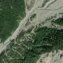 Vue satellite de Baraque Forestière de Pravert à Saint-Baudille-et-Pipet