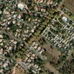 Vue satellite de Camping des Arbousiers à Lège-Cap-Ferret