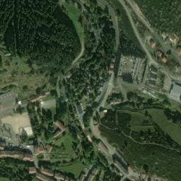 Vue satellite de Camping les Airelles à Lanarce