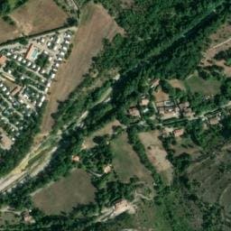 Vue satellite de Camping l'Albanou à Saint-Julien-en-Saint-Alban