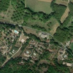 Vue satellite de Camping La Peyrugue à Saint-Cybranet