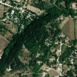 Vue satellite de Camping Le Riou Merle à Laval-d'Aix
