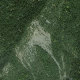 Vue satellite de Cabane ruinée de la forêt de Côte Chèvre à Châtillon-en-Diois