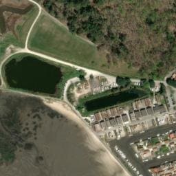 Vue satellite de Aire de camping-car du port ostréicole à Lège-Cap-Ferret