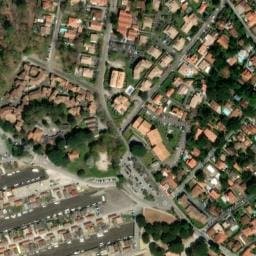 Vue satellite de Aire municipale de camping-cars à Andernos-les-Bains