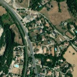 Vue satellite de Camping Le Glandasse à Laval-d'Aix
