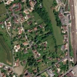 Vue satellite de Parking du Pont de la Gare à Gourdon
