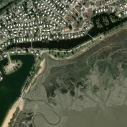 Vue satellite de Les Viviers à Lège-Cap-Ferret