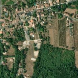 Vue satellite de Aire de camping-car à Baigneaux à Baigneaux
