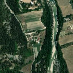 Vue satellite de Camping Valdie à Laval-d'Aix