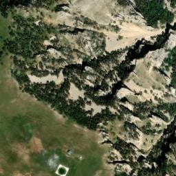 Vue satellite de Cabane de Châtillon à Laval-d'Aix