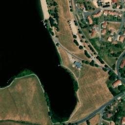 Vue satellite de Aire de Naussac à Langogne
