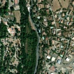 Vue satellite de Ardèche Camping à Freyssenet
