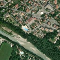 Vue satellite de Camping les Clorinthes à Crest