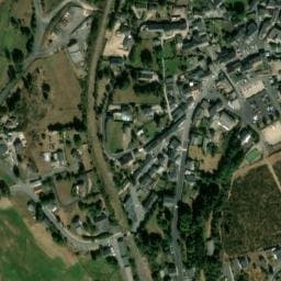Vue satellite de Aire camping-car Aumont-Aubrac à Rimeize