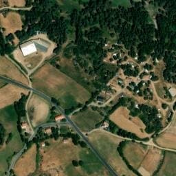 Vue satellite de Camping de La Rode à Chastanier