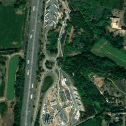 Vue satellite de Aire de camping-car à Cliousclat à Cliousclat