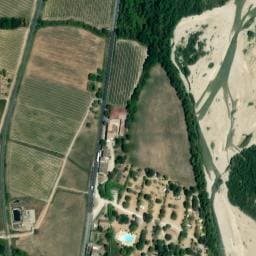 Vue satellite de Camping les Tuillères à Vercheny