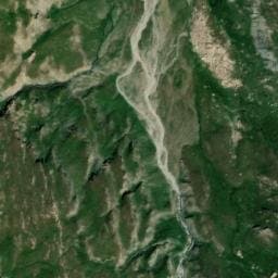 Vue satellite de Cabanes du Lac Égorgéou à Abriès-Ristolas