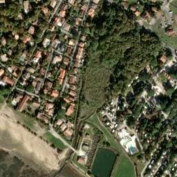 Vue satellite de Camping Le Coq Hardi à Lège-Cap-Ferret