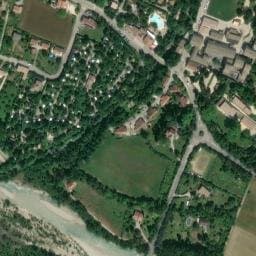Vue satellite de Aire Naturelle de Camping le Petit Nid à Aouste-sur-Sye