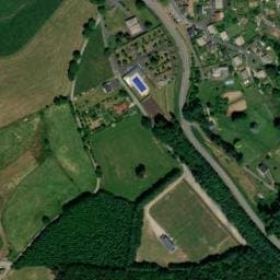 Vue satellite de Camping municipal de Montsalvy à Lapeyrugue