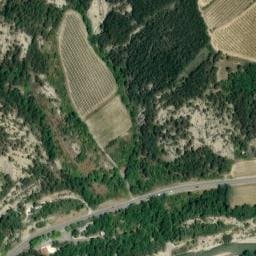 Vue satellite de Les Acacias à Espenel