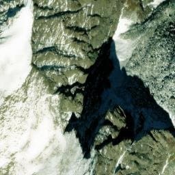 Vue satellite de Cabane de la Punta Venezia à Abriès-Ristolas