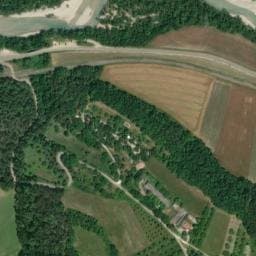 Vue satellite de Camping des Combos à Aubenasson