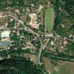 Vue satellite de Camping municipal Les Chaussières à Menglon