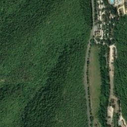 Vue satellite de Camping Porte de Provence à Mirmande
