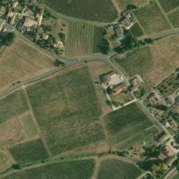 Vue satellite de Aire de Camping-car du Château du Payre à Rions