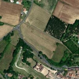 Vue satellite de Camping municipal du Château à Duras
