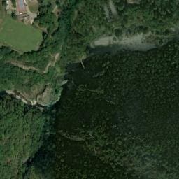 Vue satellite de Aire camping-car Thueyts à Barnas