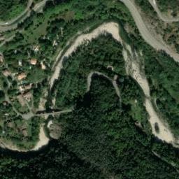 Vue satellite de Camping le Barutel à Juvinas