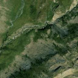 Vue satellite de Cabane de Vallon  Cros à Orcières
