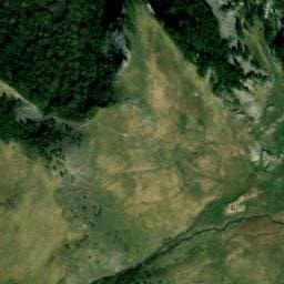 Vue satellite de Cabane de Pré Brune (saut du Laire) à Orcières