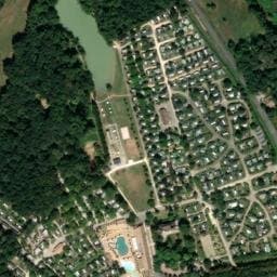 Vue satellite de Camping Château de Fonrives à Rives